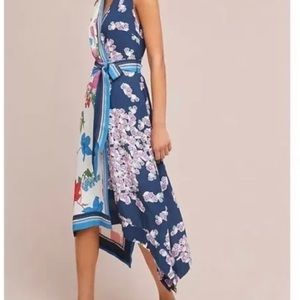 Anthropologie Maeve Botanica midi dress